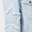 Karl Kani Paintsplatter Denim Trucker Jacket blauw 23085 5