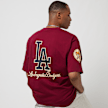 New Era MLB Large Logo Oversize Tee Los Angeles Dodgers rouge 23292 1