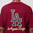 New Era MLB Large Logo Oversize Tee Los Angeles Dodgers rot 23292 7