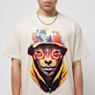 Forgotten Faces Camouflage Front Heavy Oversized Tee multicolor 23543 3