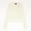 Converse Junior Long Sleeve Cardigan Knit Top biały 23794 1
