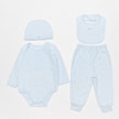 Nike   Junior Velour Embossed Swoosh Set (4 Piece) blu 23824 1