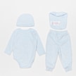 Nike Junior Velour Embossed Swoosh Set (4 Piece) blauw 23824 2