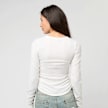 Nike Sportswear Essential Rib Longsleeve Mod Crop Top weiß 23908 2