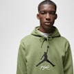 Jordan Essential Fleece Baseline Hoodie verde 23963 3