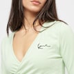 Karl Kani Chest Signature Essential Short Laced Longsleeve grün 24392 3