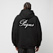PEQUS Handwritten Logo Zip Hoodie negro 24436 2