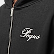 PEQUS Handwritten Logo Zip Hoodie negro 24436 3