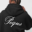 PEQUS Handwritten Logo Zip Hoodie negro 24436 4