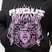 PEQUS Cropped Medusa Graphic Hoodie schwarz 24476 3