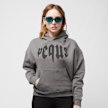 PEQUS Cropped Mythic Logo Hoodie grau 24477 1