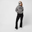 PEQUS Cropped Mythic Logo Hoodie grau 24477 4
