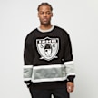 Mitchell & Ness NFL Satin Insert Fleece Crew Oakland Raiders schwarz 24598 1