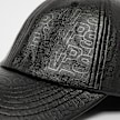 SNIPES Printed Fake Leather Pattern Baseball Cap noir 24616 4