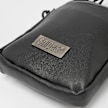 SNIPES Metal Badge Basic Logo Fake Leather Mobile Bag gris 24618 4