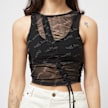 Karl Kani Chest Signature Gathering Mesh Top schwarz 24699 3