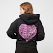 PEQUS Cropped Pink Island of Heartbreaks Hoodie noir 24720 1