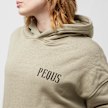 PEQUS Cropped Island of Heartbreaks Hoodie gris 24721 3