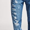 2Y STUDIOS Firio Destroyed Straight Jeans bleu 24760 3