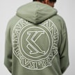 Karl Kani Chest Retro Oversized Zip Hoodie zelena 24796 4