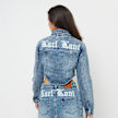 Karl Kani OG Thug Life Crop Corset Washed Denim Jacket niebieski 24983 2