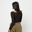 Urban Classics Off Shoulder Glitter Longsleeve zwart 24989 2