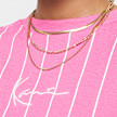 Karl Kani Small Signature Essential Pinstripe Oversized Tee rosa  25037 3