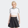 adidas Originals adicolor 3-Streifen Crop T-Shirt weiß 25052 1