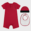 Jordan Junior Jumpman Romper (3 Piece) rood 25186 2