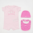 Nike Romper, Hat, Bib Set (3 Piece) rosa 25344 1