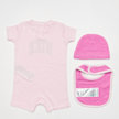 Nike Romper, Hat, Bib Set (3 Piece) rosa 25344 2