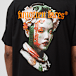 Forgotten Faces Onna-Musha Oversized Tee negro 25355 4