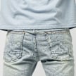 Smoke Rise Bleach Washed Rip & Repaired Jean blu 25371 4