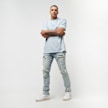 Smoke Rise Bleach Washed Rip & Repaired Jean blu 25371 5