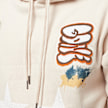 Smoke Rise Stencil & Graffiti Hoody beige 25382 3