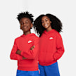 Nike JUNIOR K NSW CLUB FLC HDY LBR PEAR/WHITE bleu 48760 1