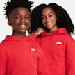 Nike JUNIOR K NSW CLUB FLC HDY LBR PEAR/WHITE bleu 48760 3