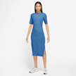 Nike Sportswear Chill Knit Women's Tight Midi Dress zelena 28216 1