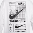 Nike Sportswear Longsleeve Tee Boyfriend Print Swoosh blanc 28248 6