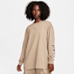 Nike Sportswear Longsleeve Tee Boyfriend Print Swoosh beige 28249 1