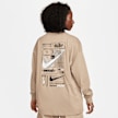 Nike Sportswear Longsleeve Tee Boyfriend Print Swoosh beige 28249 2