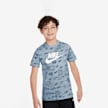Nike Sportswear Club All Over Print T-Shirt High Brand Read blu 28362 1