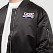 Mitchell & Ness NBA Lightweight Satin Bomber Philadelphia 76ers schwarz 28506 3