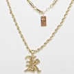 Karl Kani Old Englisch Charm Helix Chain goud 28648 2