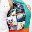 Karl Kani Metal Plate Block Leather College Jacket multicolore 28872 3