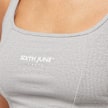 Sixth June Square Neck Crop Tank Top gris 28904 3