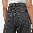 Sixth June Relaxed High Waist Denim Jeans negro 28913 4