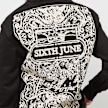 Sixth June Oversize Azulejos Printed Hoodie zwart 28916 4