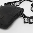 SNIPES Rubber Badge Basic Logo Jaquard Strap Mobile Bag zwart 28952 4