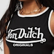 Von Dutch Originals Ashley Rib Top blanco 29268 3